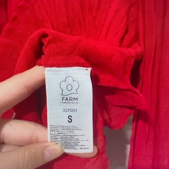 FARM Rio Vibrant Red Blouse - Picture 2 of 6